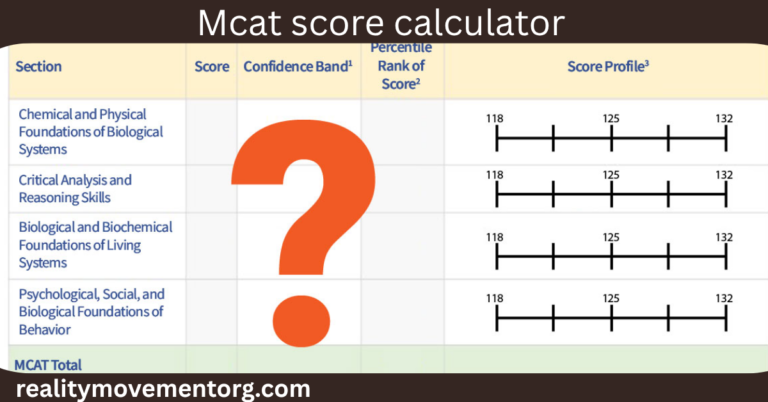 mcat score calculator