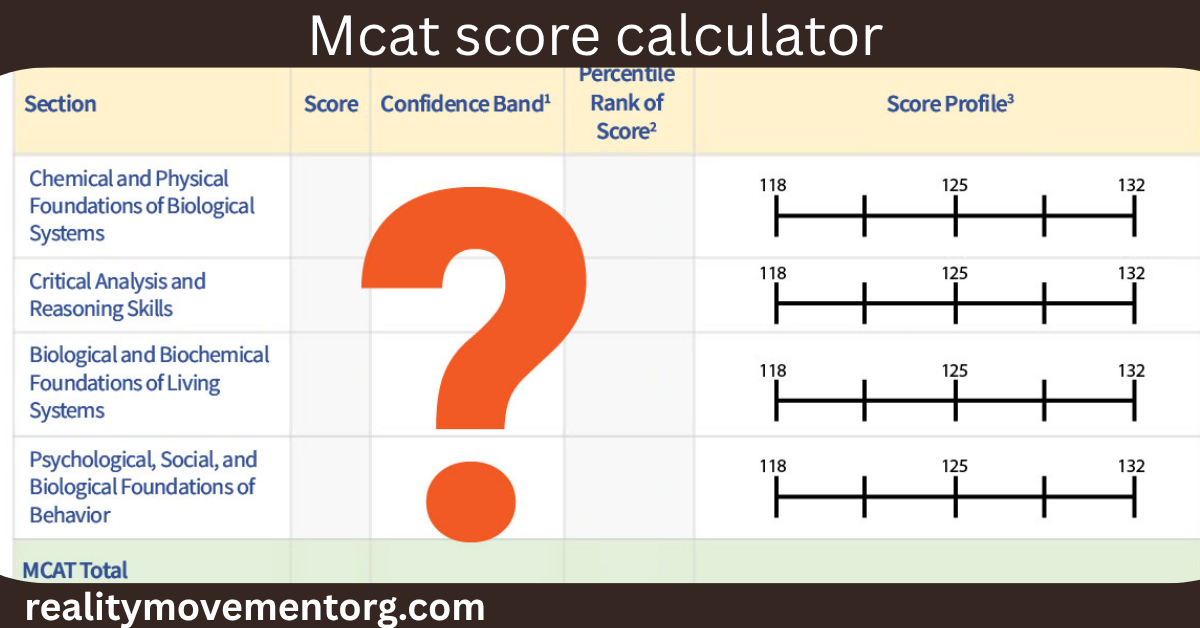 mcat score calculator